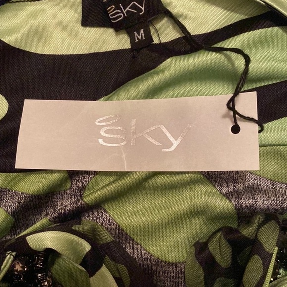 SKY Halter Top Dress 100% Silk Size Medium - Picture 9 of 10